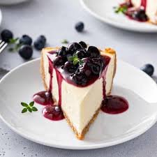 Blueberry Baked Cheese Cake (Per Piece)